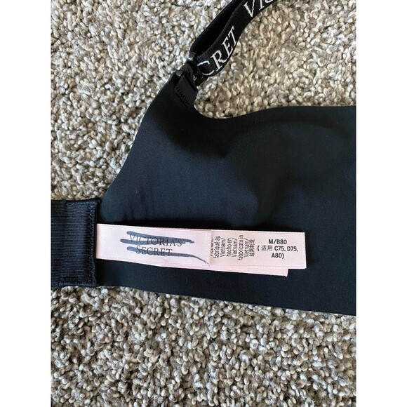 Victoria’s Secret Seamless Logo Strap Bra – Size M/B80 – Black - Picture 5 of 6